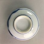 Japanese Porcelain Sake Cup Vtg Guinomi Sakazuki Sometsuke Gold Color GU433