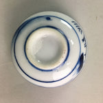 Japanese Porcelain Sake Cup Vtg Guinomi Sakazuki Sometsuke Gold Color GU439