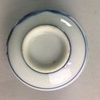Japanese Porcelain Sake Cup Vtg Guinomi Sakazuki Sometsuke Gold Color GU443