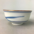 Japanese Porcelain Sake Cup Vtg Guinomi Sakazuki Sometsuke Gold Color GU444