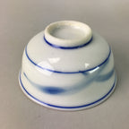Japanese Porcelain Sake Cup Vtg Guinomi Sakazuki Sometsuke Gold Color GU445