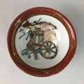 Japanese Porcelain Sake Cup Vtg Guinomi Sakazuki Sometsuke Gold Color GU445