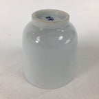Japanese Porcelain Sake Cup Vtg Hand-painted Grapes White Guinomi Ochoko G33