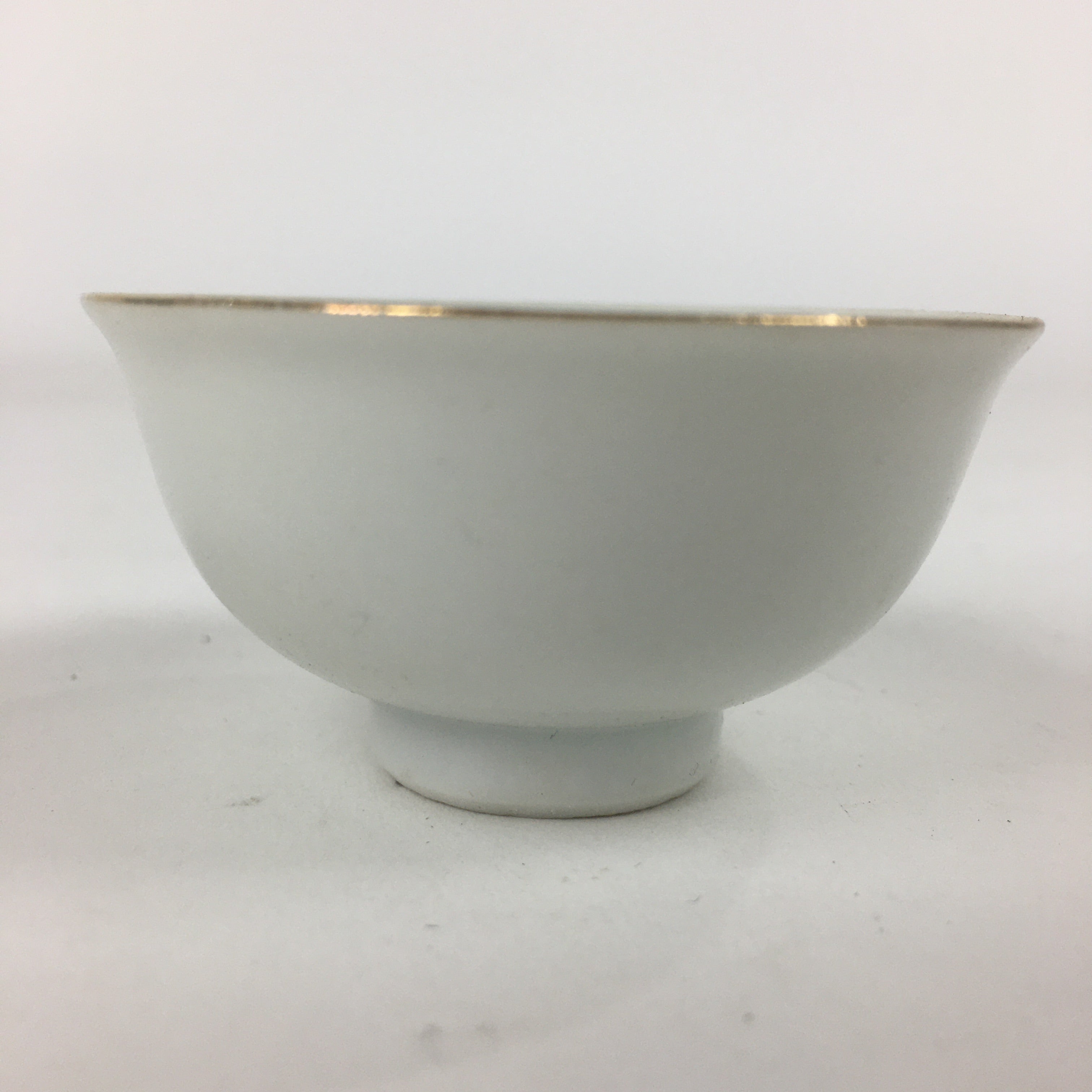 Japanese Porcelain Sake Cup Vtg Hexagram Bird Design Guinomi Ochoko G19