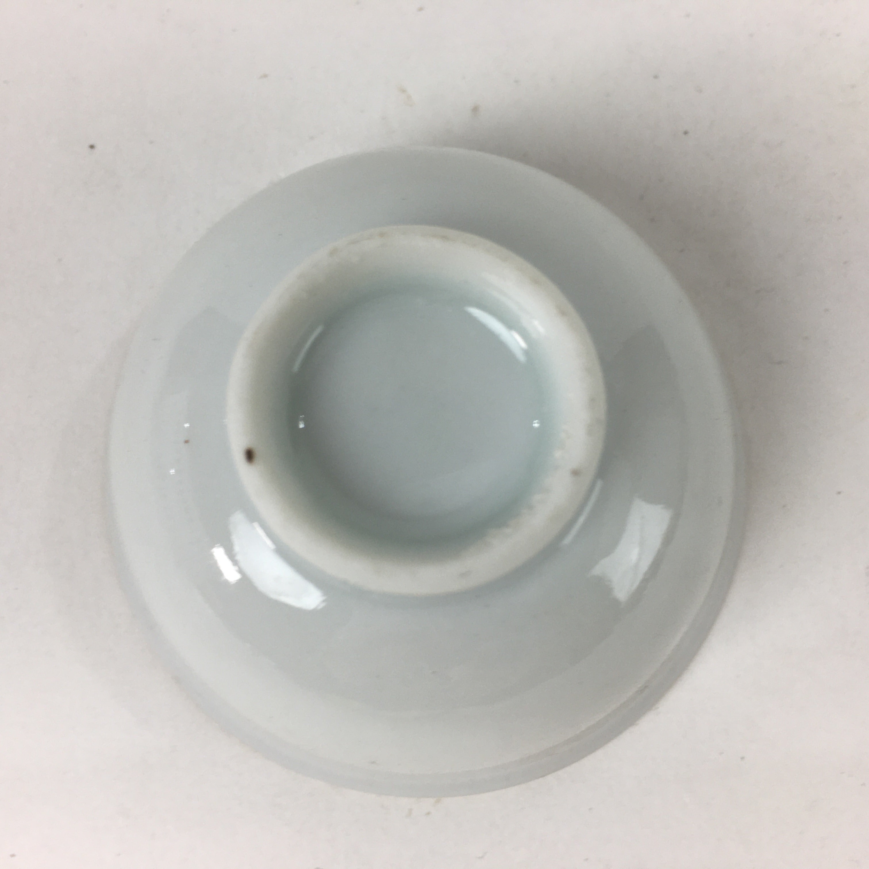 Japanese Porcelain Sake Cup Vtg Hexagram Bird Design Guinomi Ochoko G19