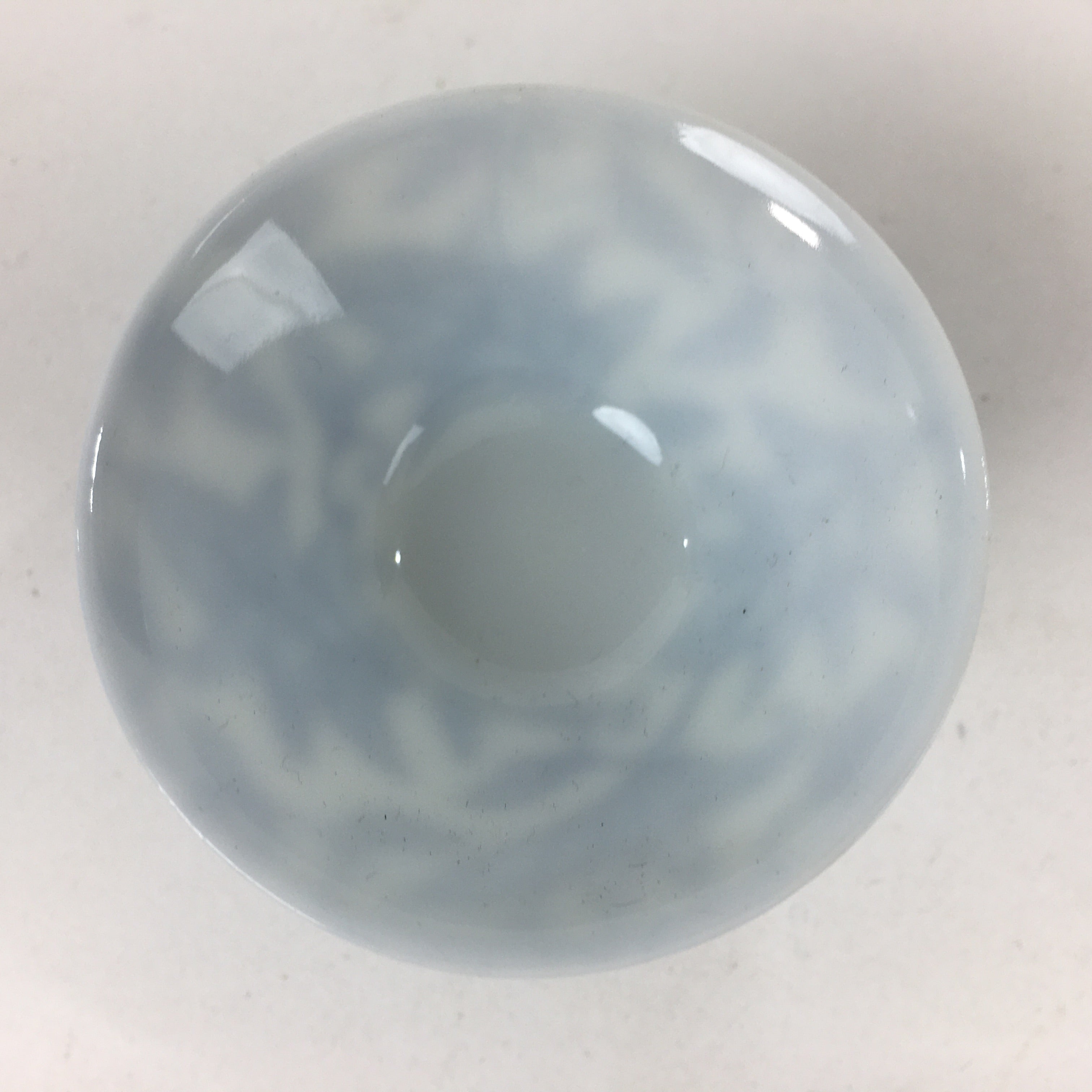 Japanese Porcelain Sake Cup Vtg Leaves Kohai Guinomi Ochoko Sakazuki G42