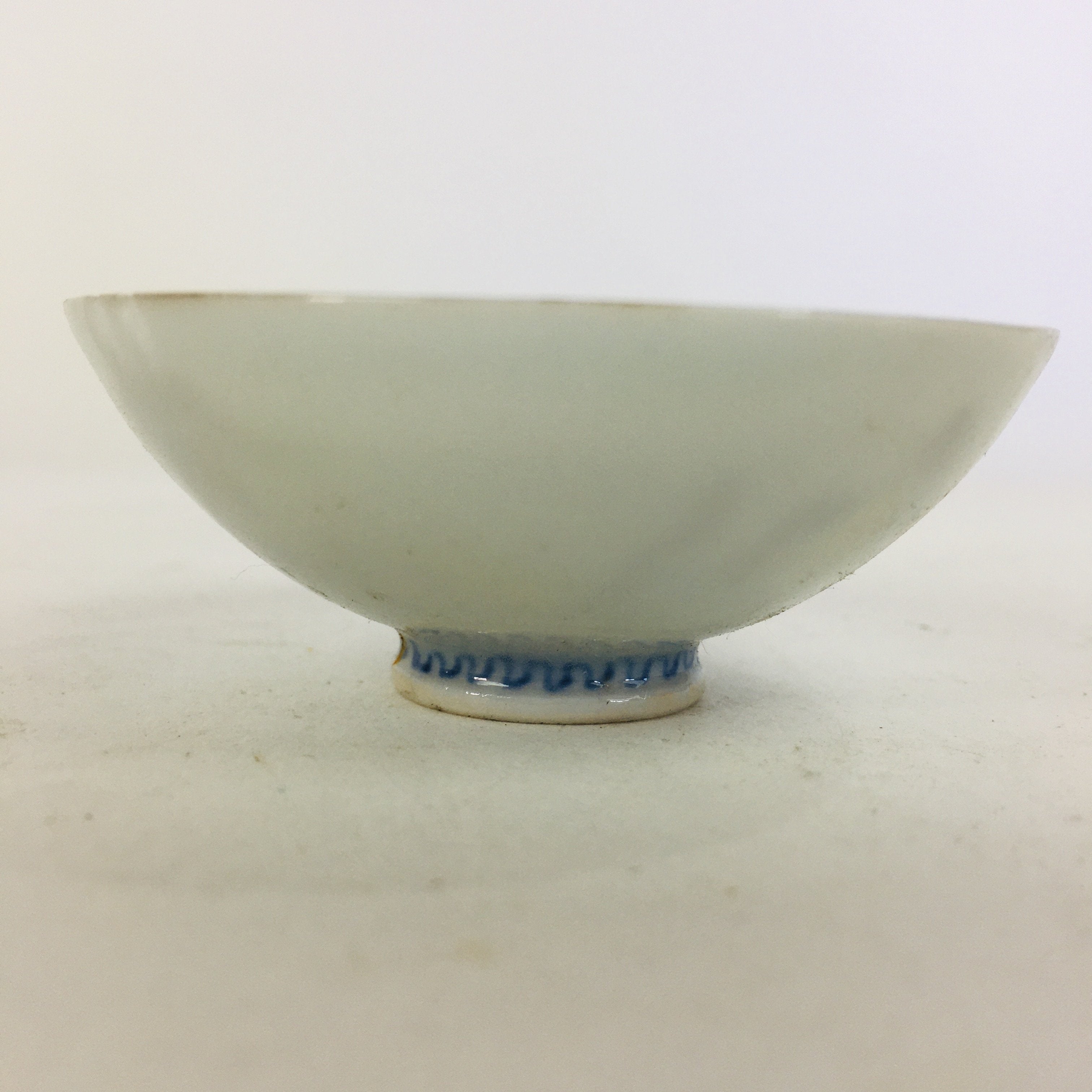 Japanese Porcelain Sake Cup Vtg ＆Lucky Gots Jyurojin Turtle Guinomi Ochoko GU953