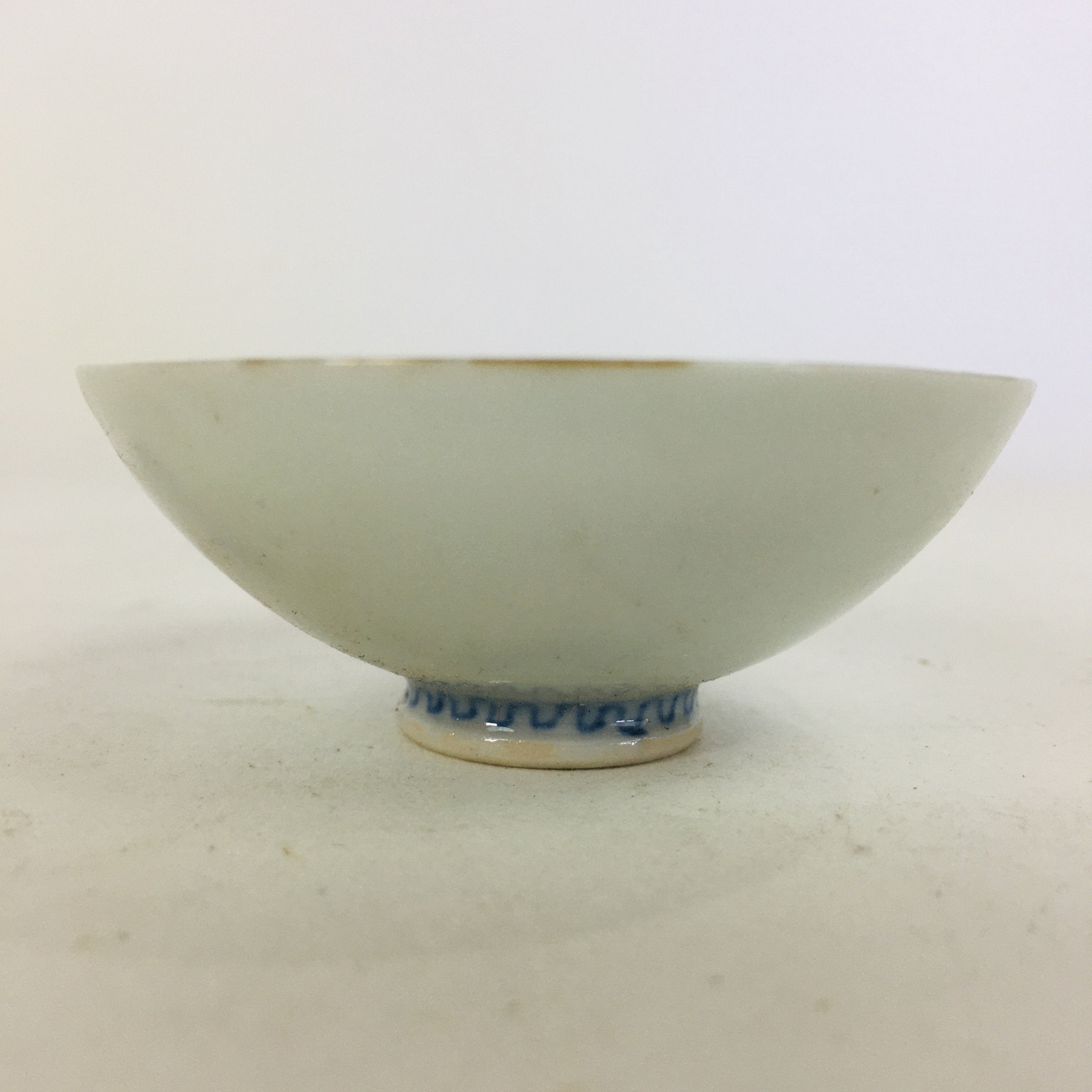 Japanese Porcelain Sake Cup Vtg ＆Lucky Gots Jyurojin Turtle Guinomi Ochoko GU953