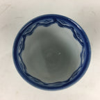 Japanese Porcelain Sake Cup Vtg Sometsuke Blue Children Guinomi Ochoko G8