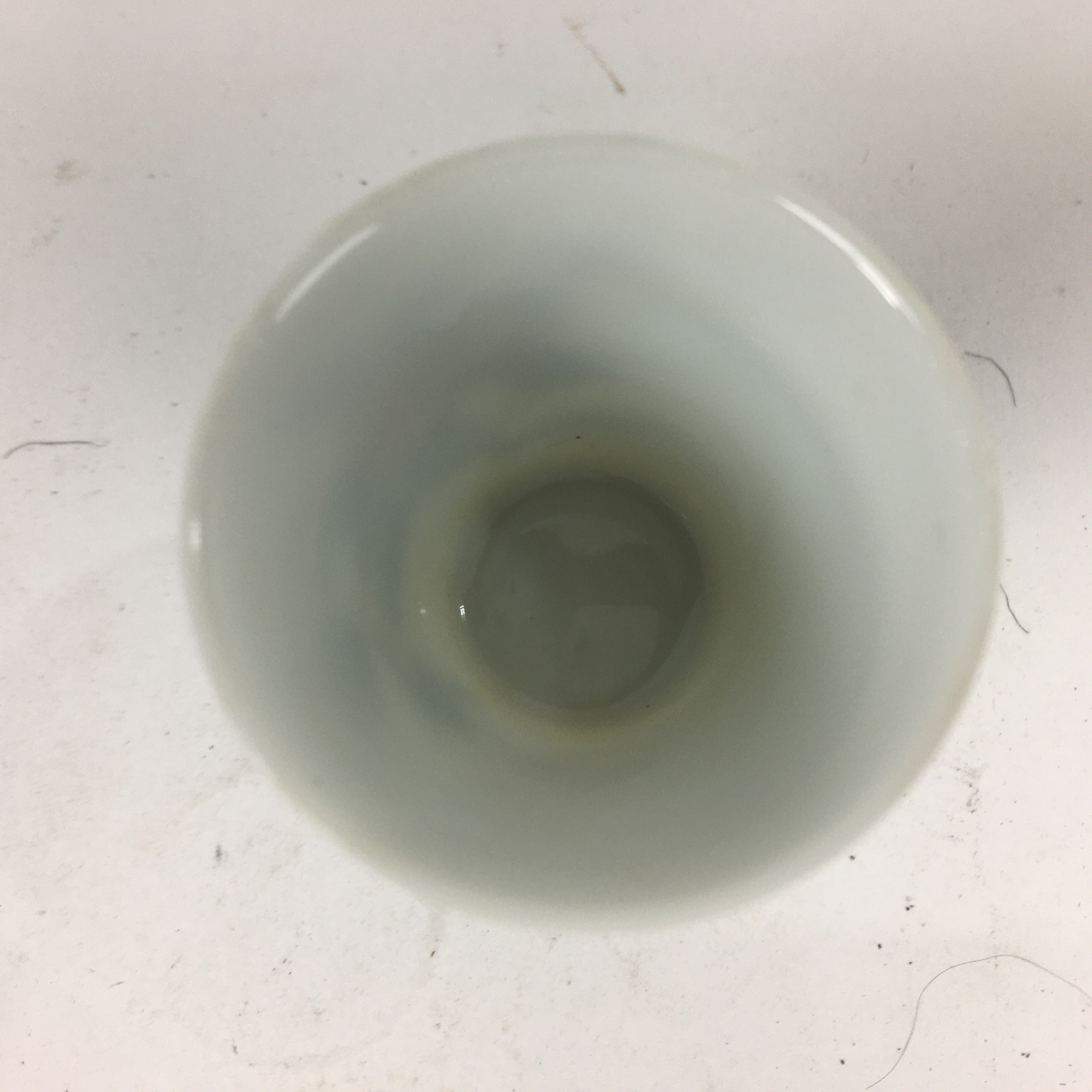 Japanese Porcelain Sake Cup Vtg Sometsuke Blue Flower Guinomi Ochoko G10