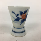 Japanese Porcelain Sake Cup Vtg Sometsuke Blue Flower Guinomi Ochoko G11