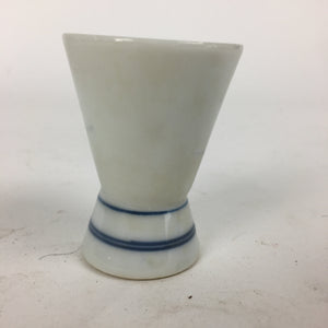 Japanese Porcelain Sake Cup Vtg Sometsuke Blue Flower Guinomi Ochoko G11