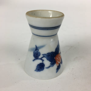 Japanese Porcelain Sake Cup Vtg Sometsuke Blue Flower Guinomi Ochoko G11