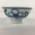 Japanese Porcelain Sake Cup Vtg Sometsuke Warbler Guinomi Ochoko G13