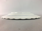 Japanese Porcelain Serving Plate Charger Vtg Centerpiece Floral Blue White PT806