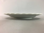 Japanese Porcelain Serving Plate Charger Vtg Centerpiece Floral Blue White PT806