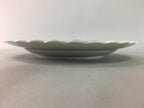 Japanese Porcelain Serving Plate Charger Vtg Centerpiece Floral Blue White PT806