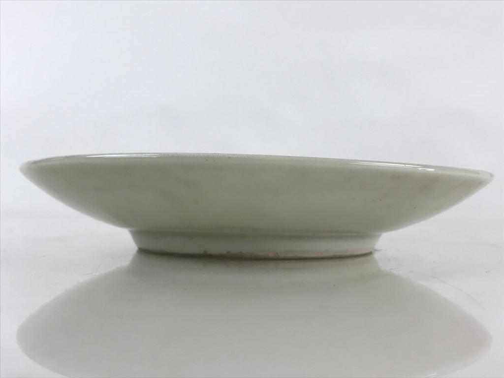 Japanese Porcelain Side Plate Vtg Brown White Glaze Small Plate Kozara Torizara