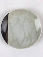 Japanese Porcelain Side Plate Vtg Brown White Glaze Small Plate Kozara Torizara