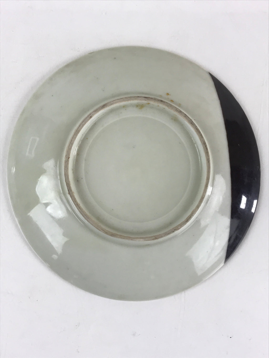 Japanese Porcelain Side Plate Vtg Brown White Glaze Small Plate Kozara Torizara
