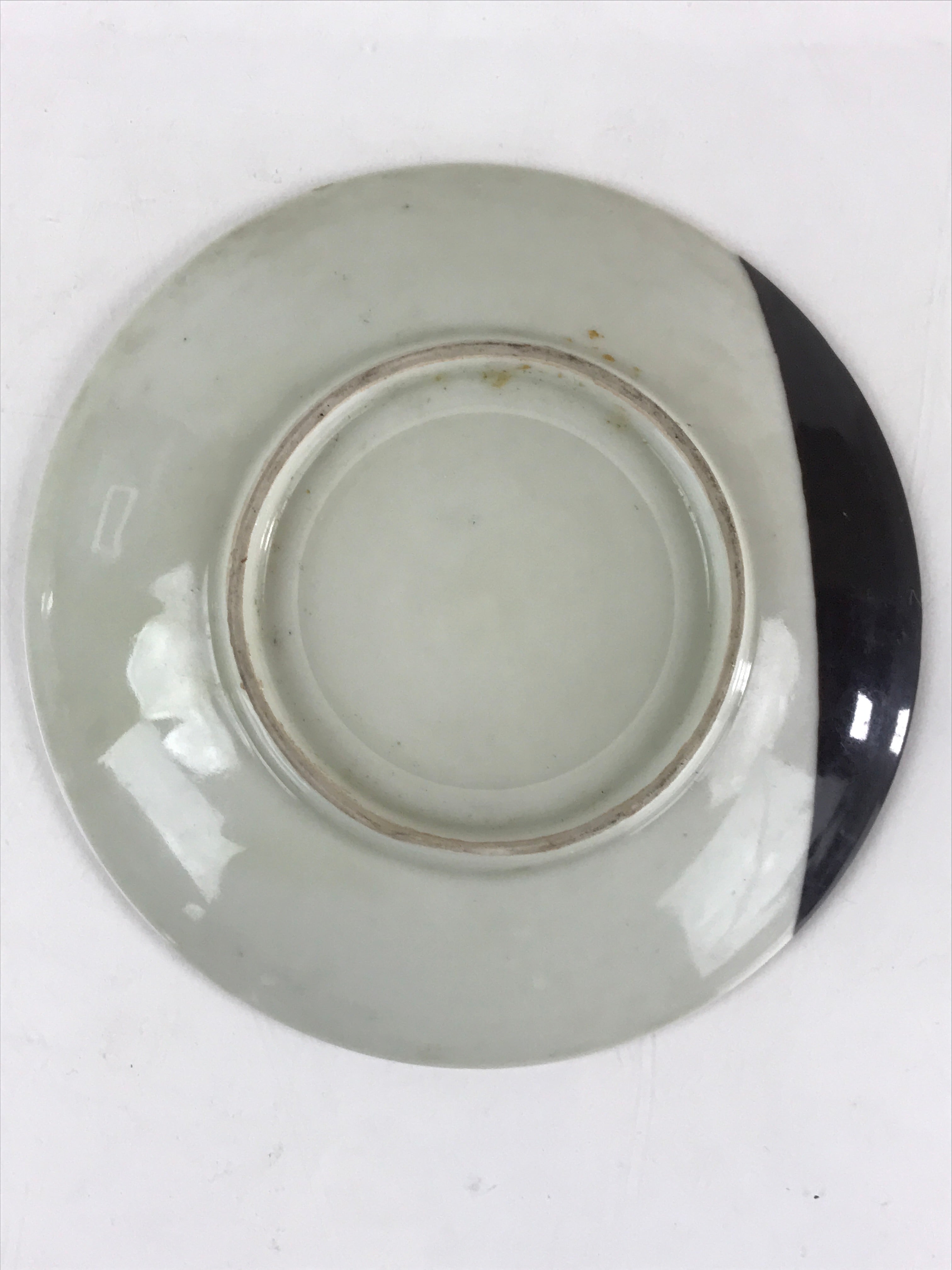 Japanese Porcelain Side Plate Vtg Brown White Glaze Small Plate Kozara Torizara