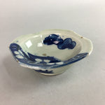 Japanese Porcelain Small Bowl Plate Vtg Kozara Floral Plum Blossom Pine PT927