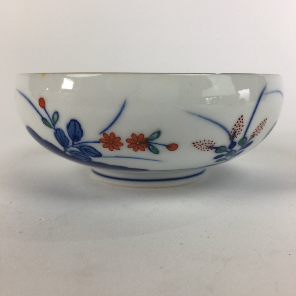Japanese Porcelain Small Bowl Sometsuke Vtg Kobachi Blue White Flower QT111