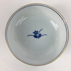 Japanese Porcelain Small Bowl Sometsuke Vtg Kobachi Blue White Flower QT111