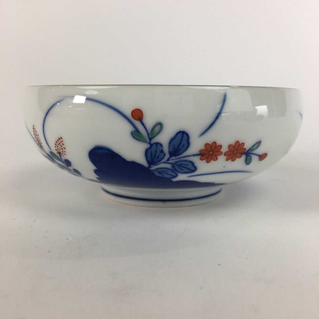 Japanese Porcelain Small Bowl Sometsuke Vtg Kobachi Blue White Flower QT111
