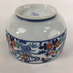 Japanese Porcelain Small Bowl Vtg Kobachi Blue White Flower Sometsuke QT108