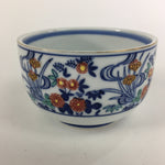 Japanese Porcelain Small Bowl Vtg Kobachi Blue White Flower Sometsuke QT108