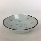 Japanese Porcelain Small Bowl Vtg Kobachi Sometsuke Small Green Polka Dots QT119