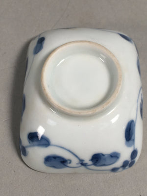 Japanese Porcelain Small Bowl Vtg Kozara Blue White Soy Sauce Dipping Dish PP410