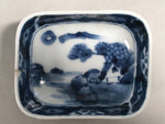 Japanese Porcelain Small Bowl Vtg Kozara Blue White Soy Sauce Dipping Dish PP410