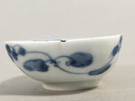 Japanese Porcelain Small Bowl Vtg Kozara Blue White Soy Sauce Dipping Dish PP410