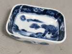 Japanese Porcelain Small Bowl Vtg Kozara Blue White Soy Sauce Dipping Dish PP410
