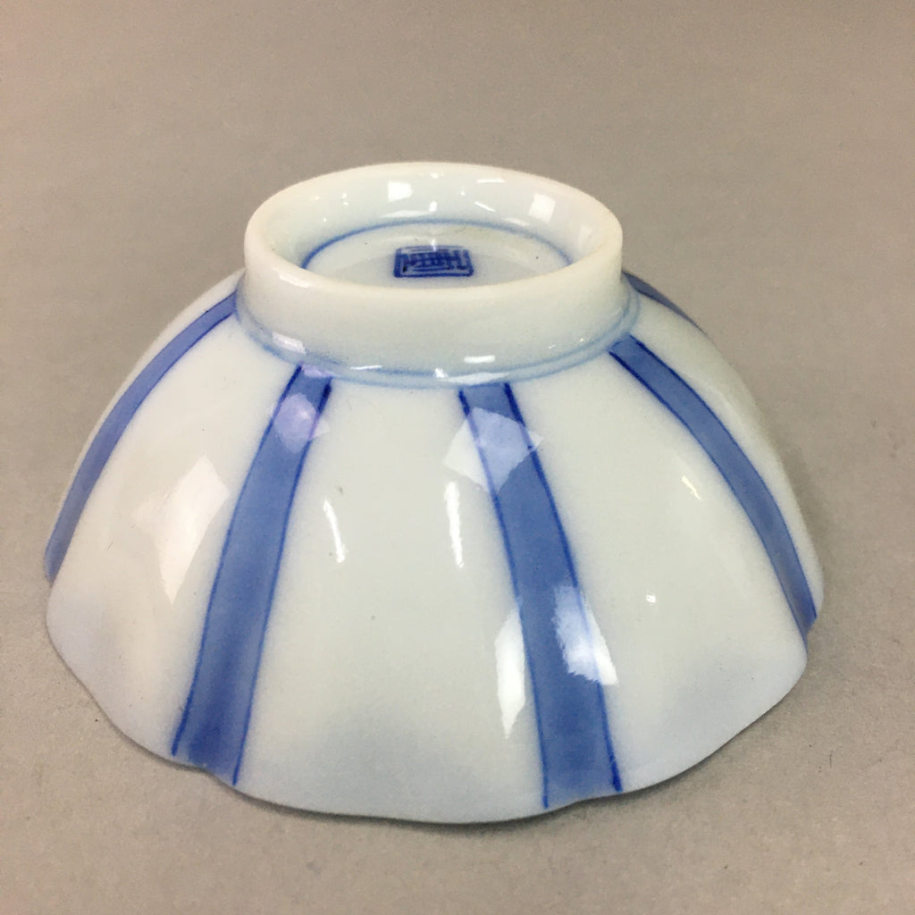 Japanese Porcelain Small Bowl Vtg Kozara Blue White Soy Sauce Dipping Dish PP43
