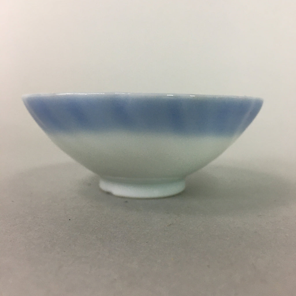Japanese Porcelain Small Bowl Vtg Kozara Blue White Soy Sauce Dipping Dish QT82
