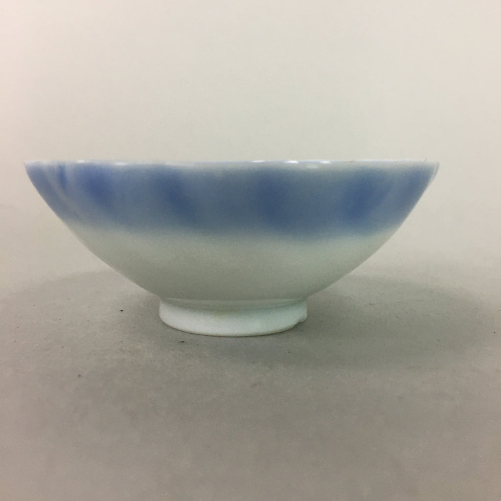 Japanese Porcelain Small Bowl Vtg Kozara Blue White Soy Sauce Dipping Dish QT82