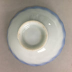 Japanese Porcelain Small Bowl Vtg Kozara Blue White Soy Sauce Dipping Dish QT82