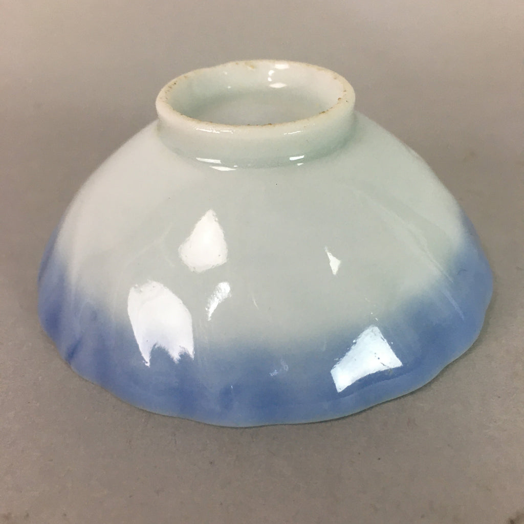 Japanese Porcelain Small Bowl Vtg Kozara Blue White Soy Sauce Dipping Dish QT82