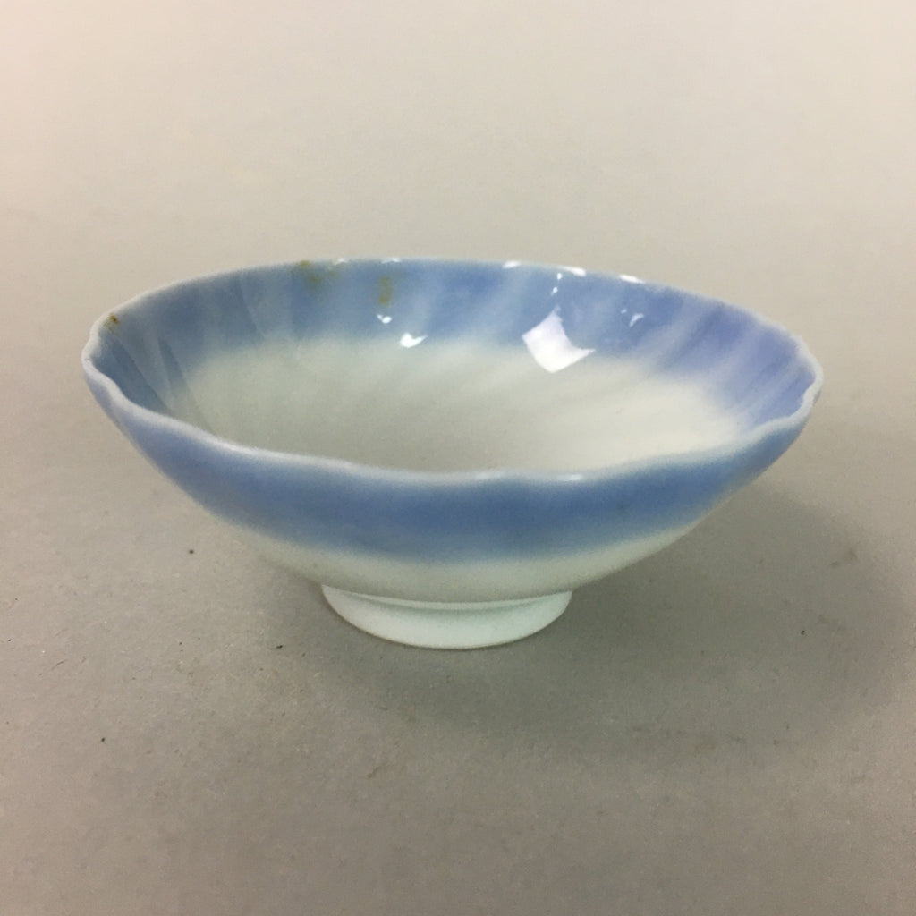 Japanese Porcelain Small Bowl Vtg Kozara Blue White Soy Sauce Dipping Dish QT82