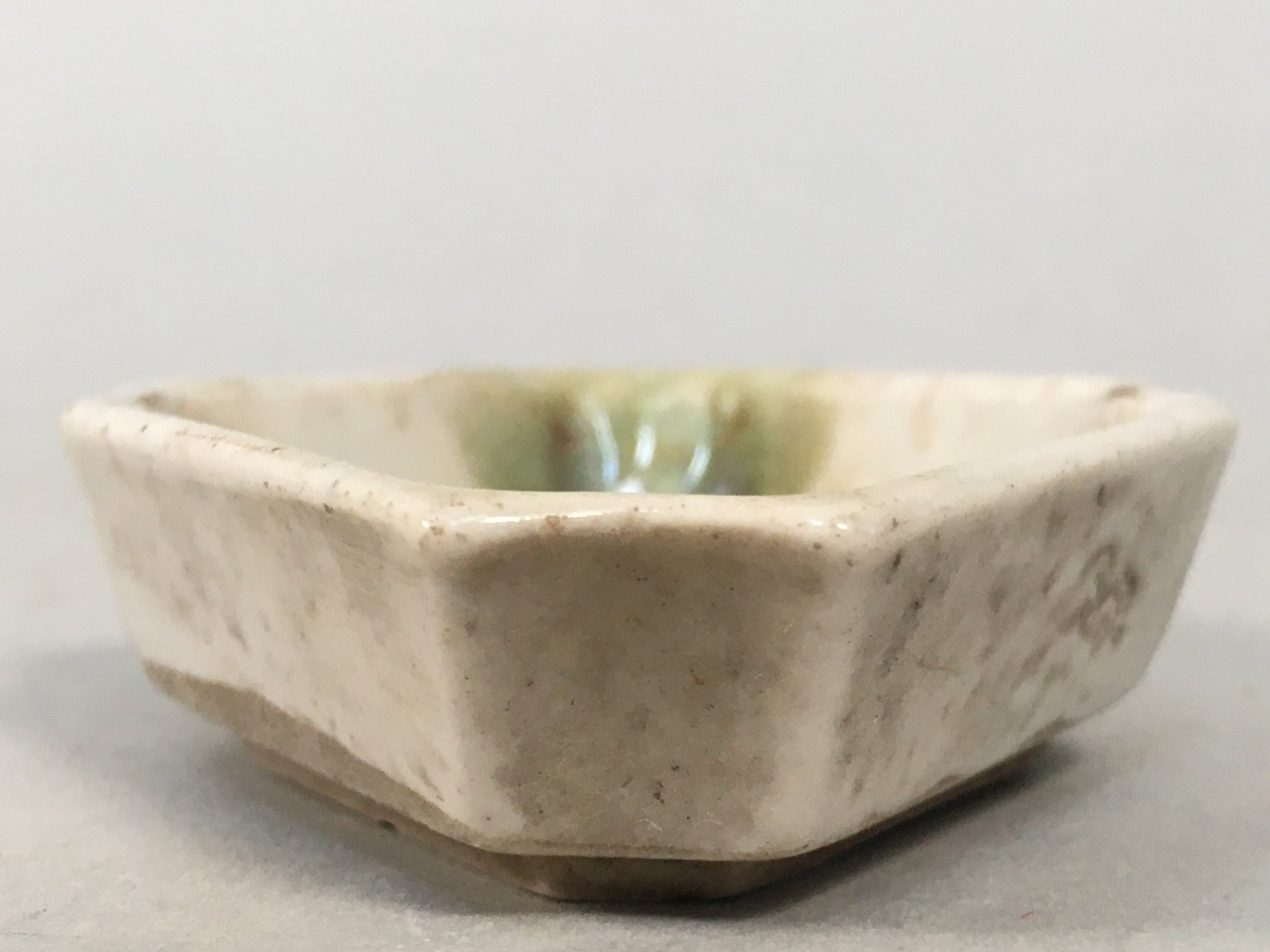 Japanese Porcelain Small Bowl Vtg Kozara Diamond Soy Sauce Dipping Dish PP418