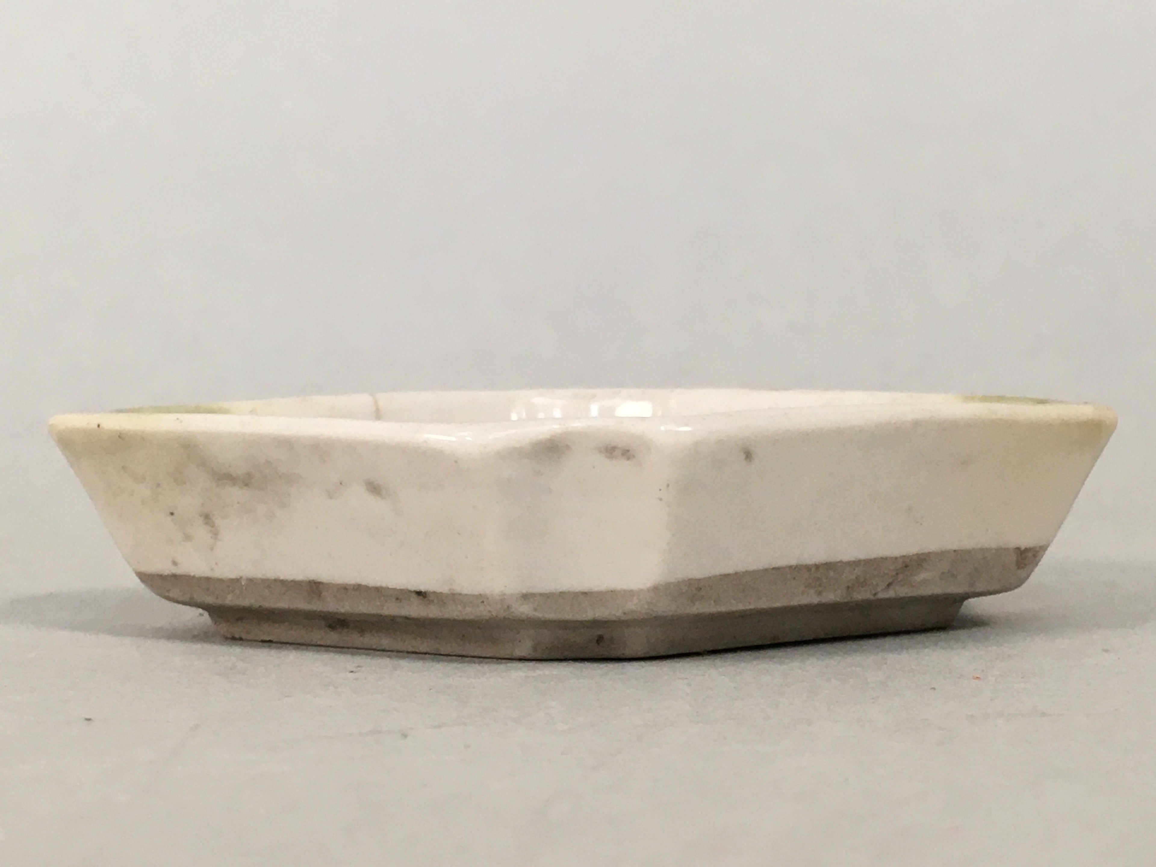 Japanese Porcelain Small Bowl Vtg Kozara Diamond Soy Sauce Dipping Dish PP420