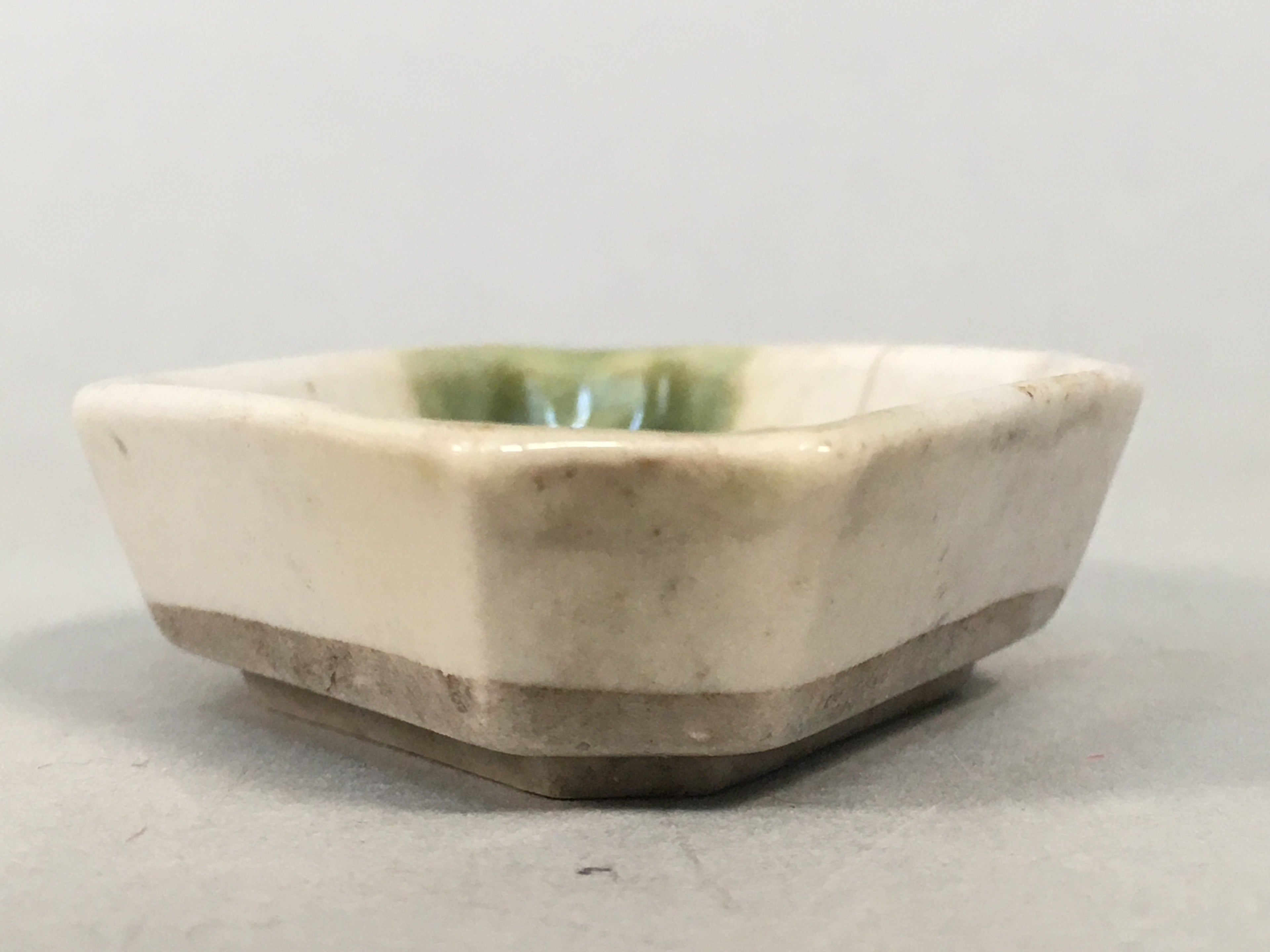 Japanese Porcelain Small Bowl Vtg Kozara Diamond Soy Sauce Dipping Dish PP420