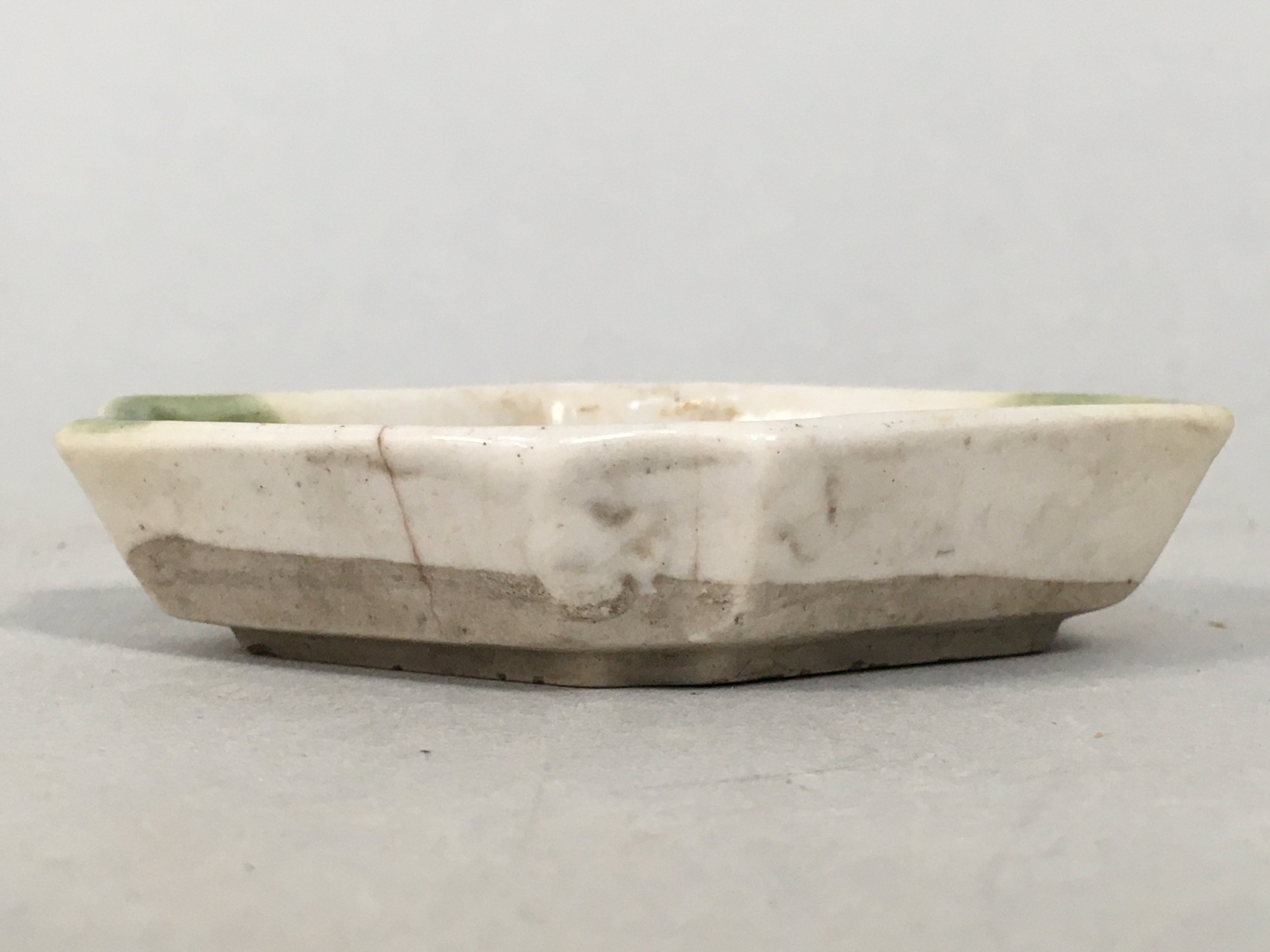 Japanese Porcelain Small Bowl Vtg Kozara Diamond Soy Sauce Dipping Dish PP421