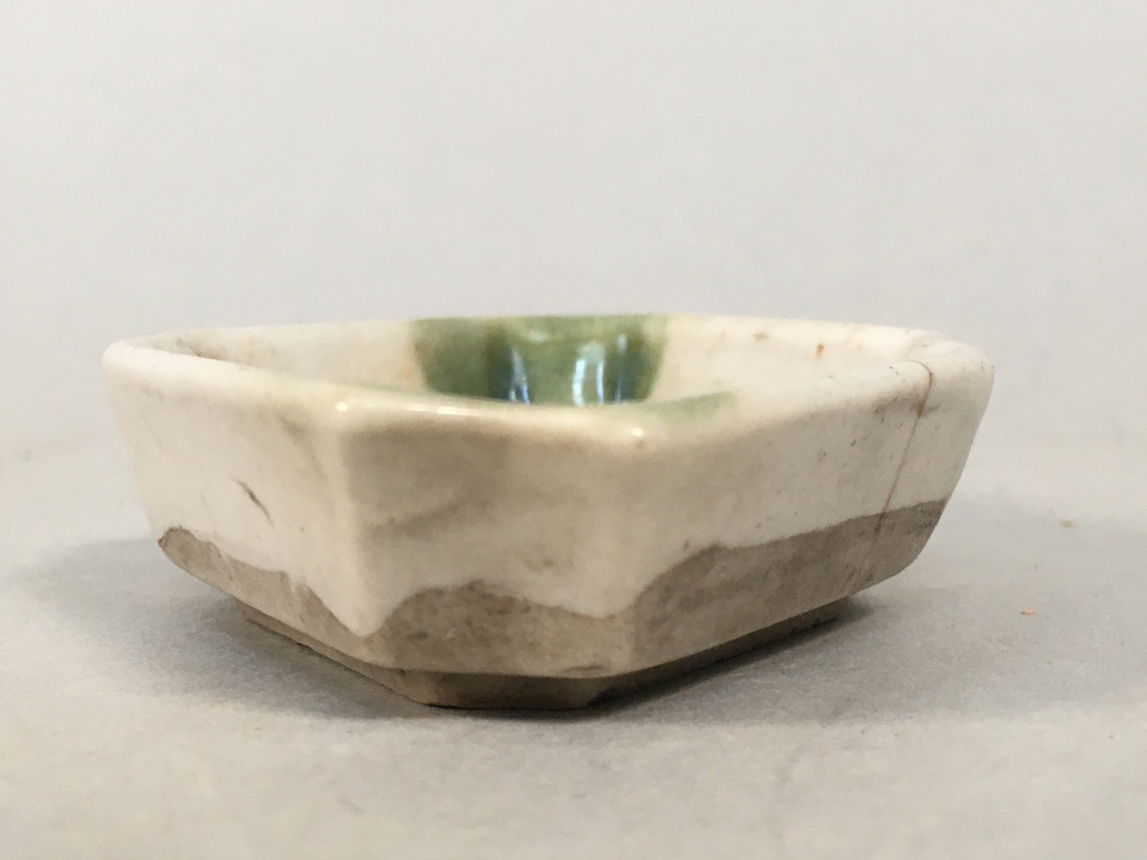 Japanese Porcelain Small Bowl Vtg Kozara Diamond Soy Sauce Dipping Dish PP421