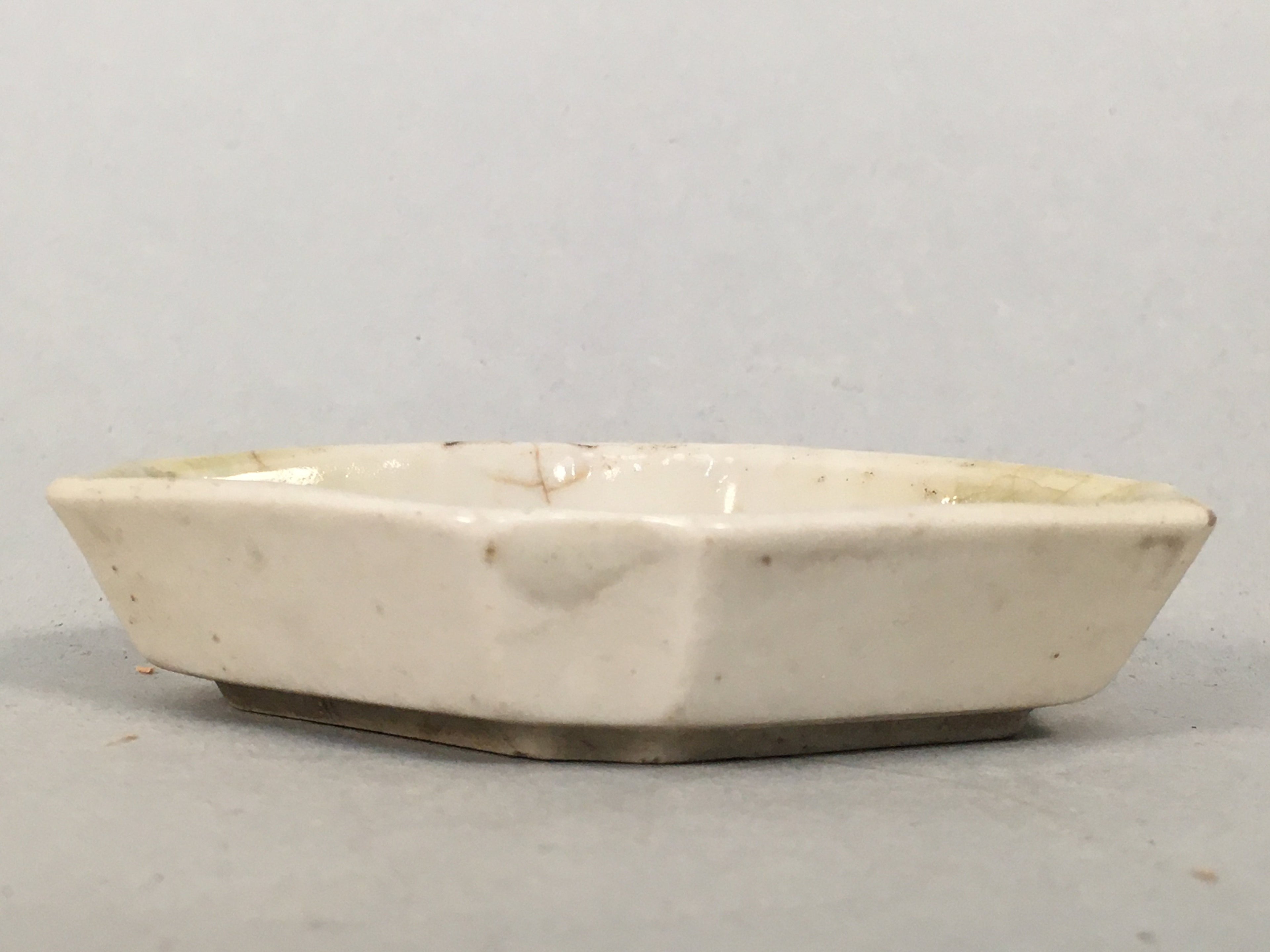 Japanese Porcelain Small Bowl Vtg Kozara Diamond Soy Sauce Dipping Dish PP422