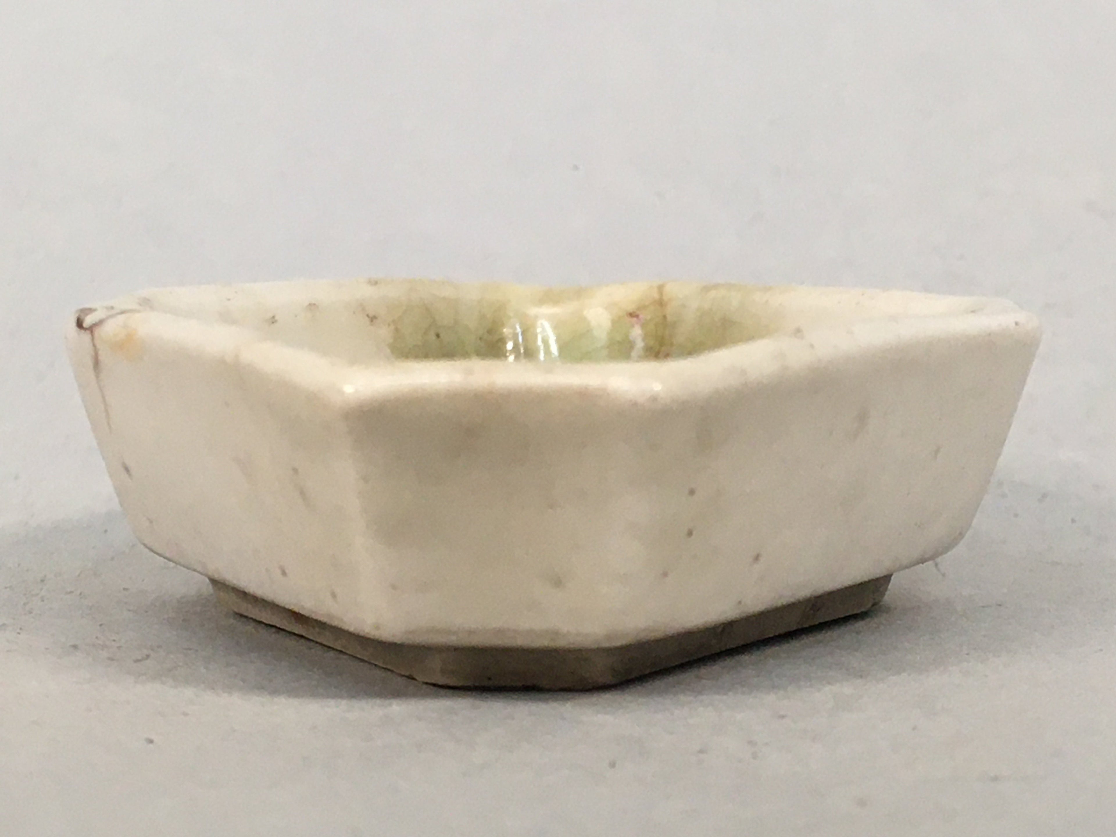 Japanese Porcelain Small Bowl Vtg Kozara Diamond Soy Sauce Dipping Dish PP422