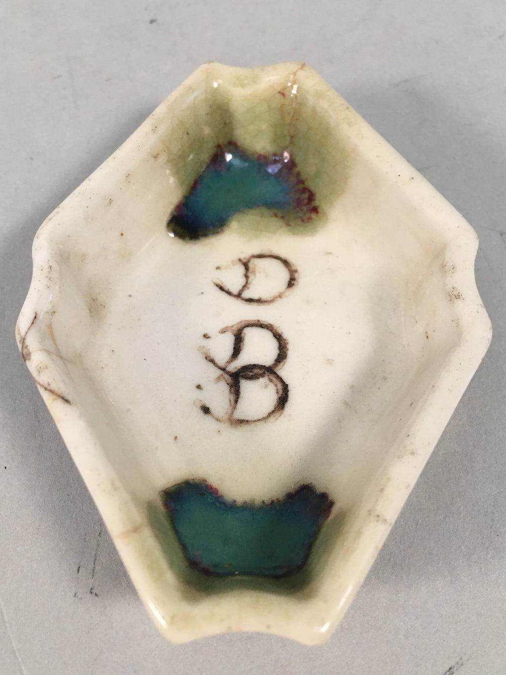 Japanese Porcelain Small Bowl Vtg Kozara Diamond Soy Sauce Dipping Dish PP422